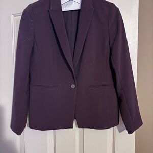 Ann Taylor Deep Purple Blazer and Pants